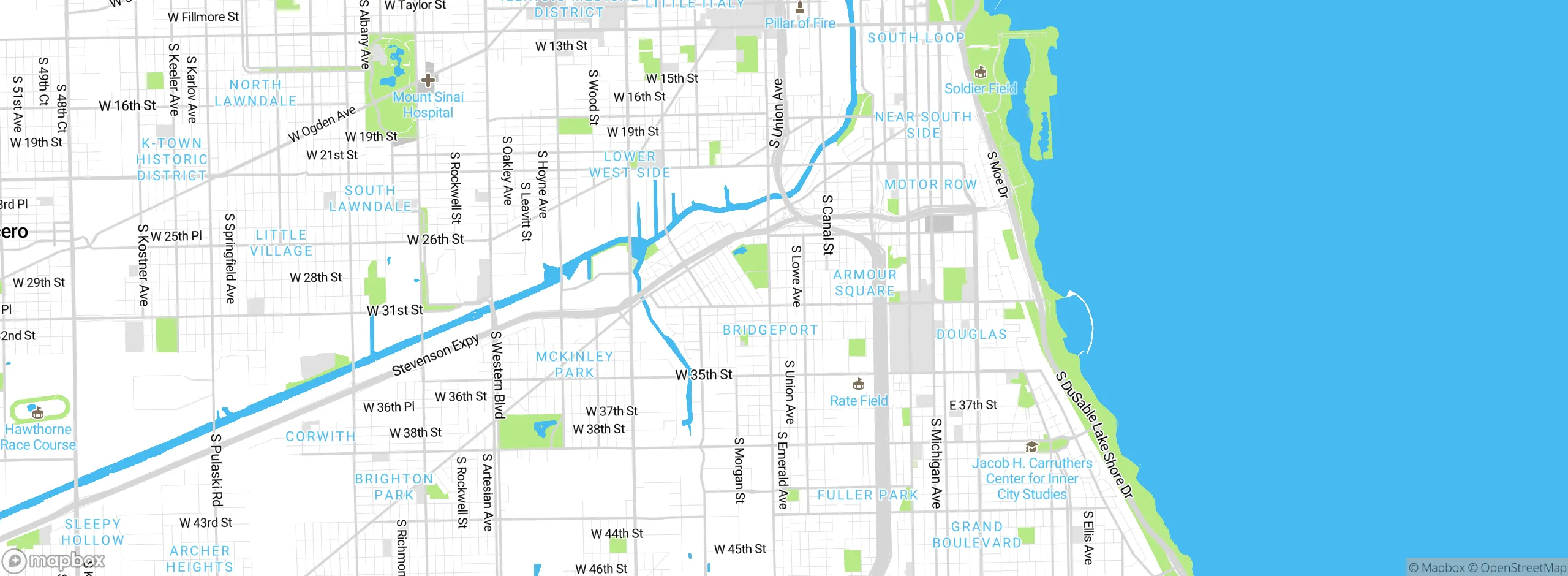 Map showing approximate location