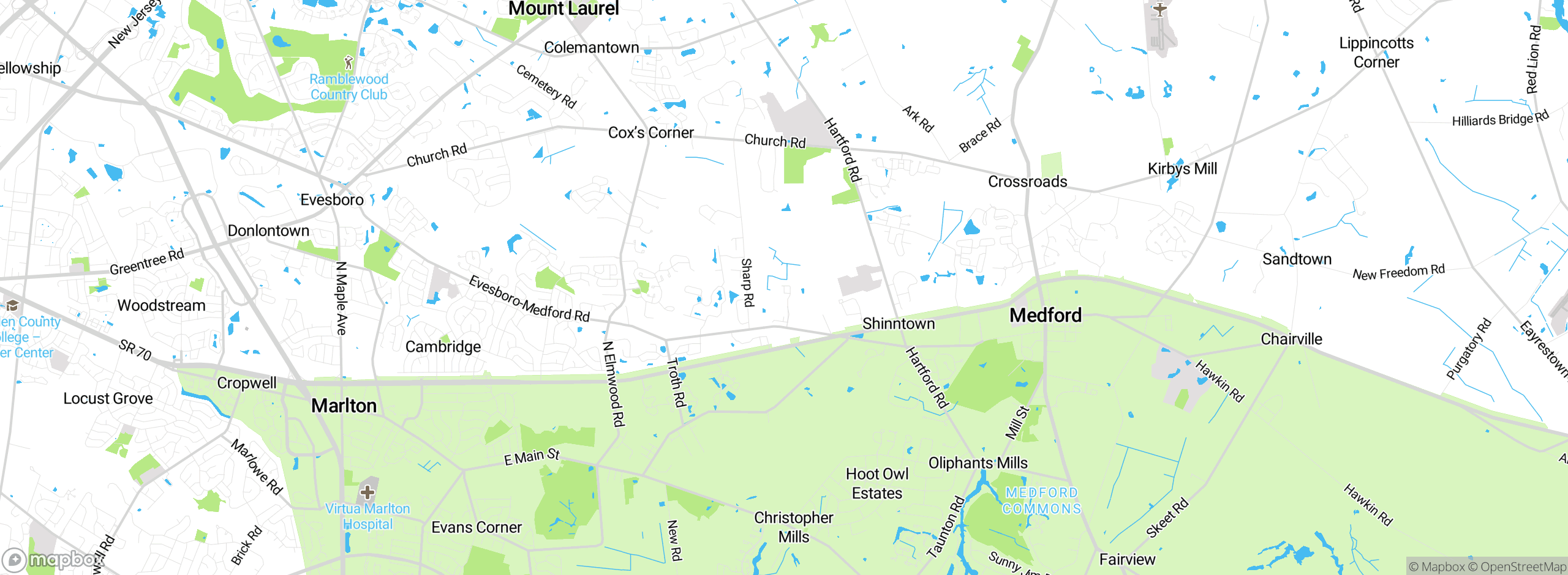 Map showing approximate location
