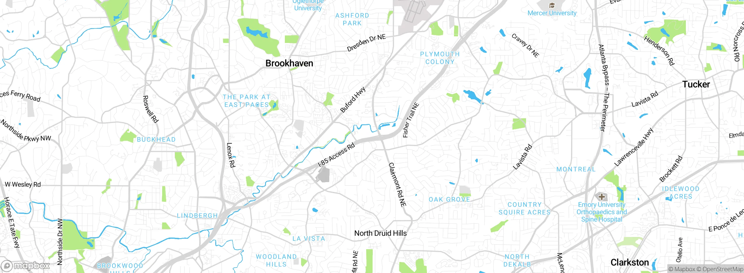 Map showing approximate location