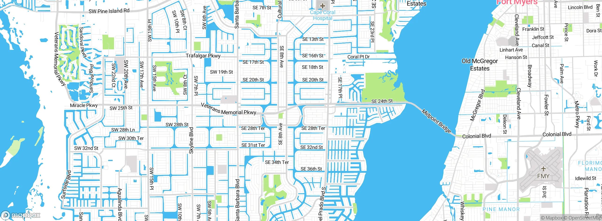 Map showing approximate location