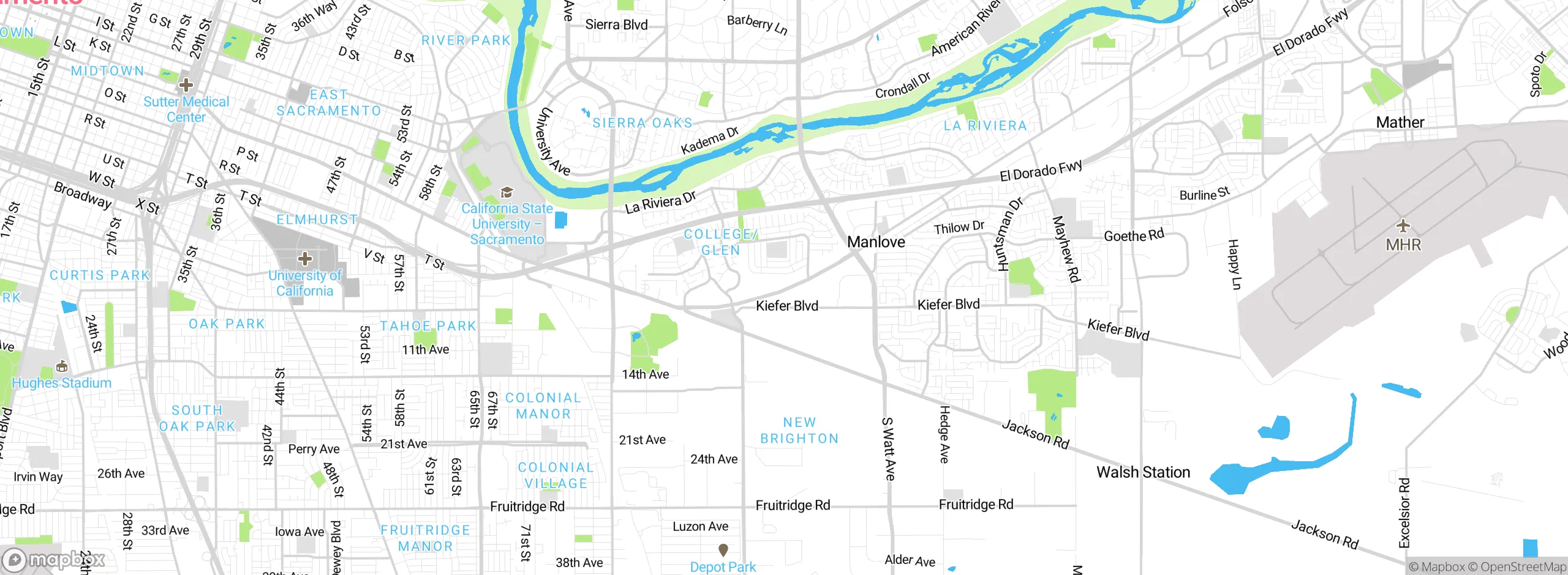Map showing approximate location