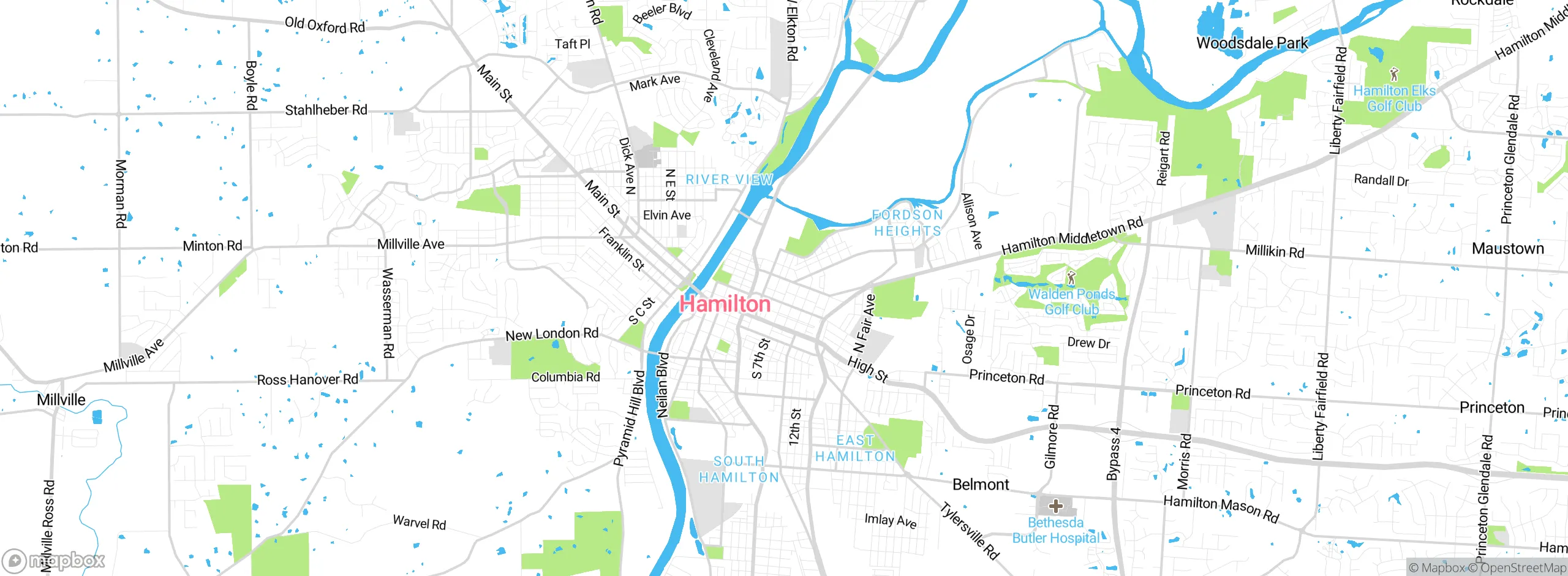 Map showing approximate location