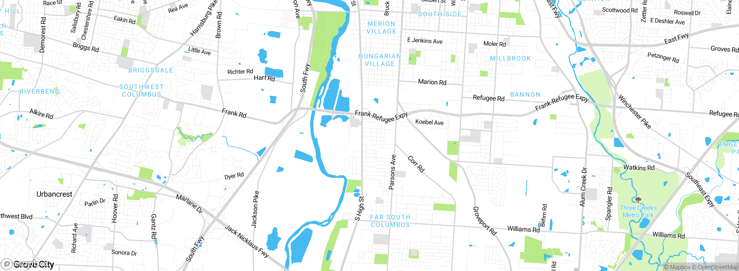 Map showing approximate location