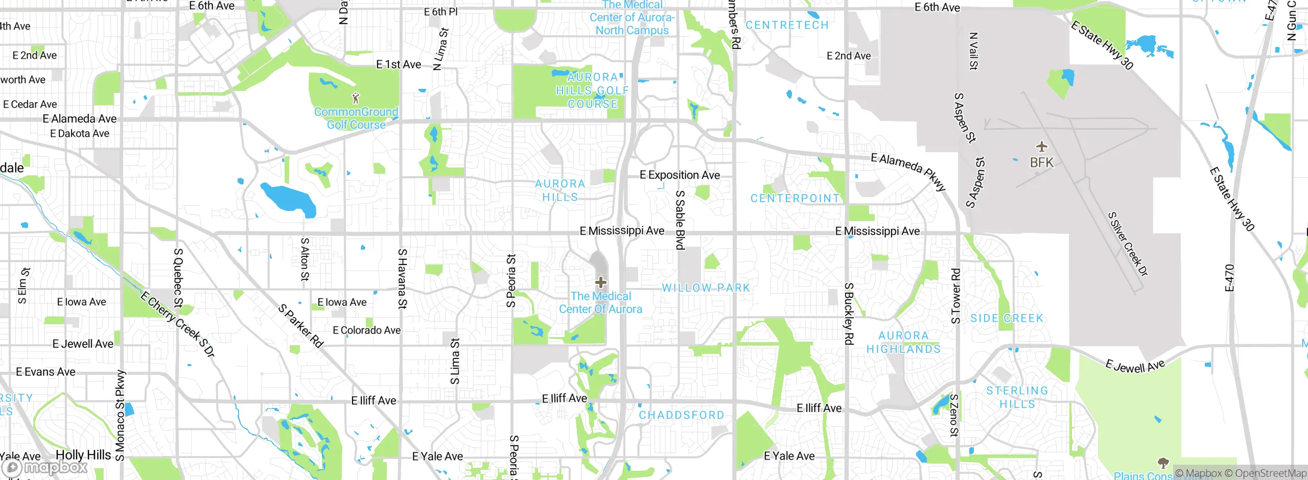 Map showing approximate location