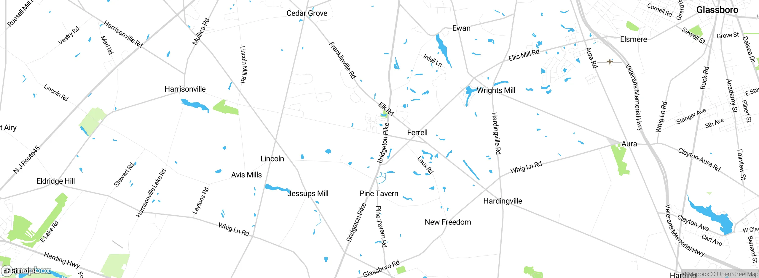 Map showing approximate location