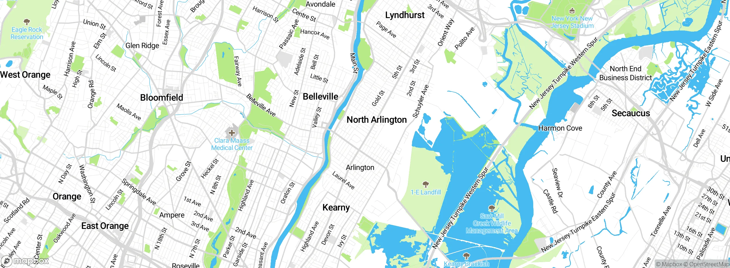 Map showing approximate location