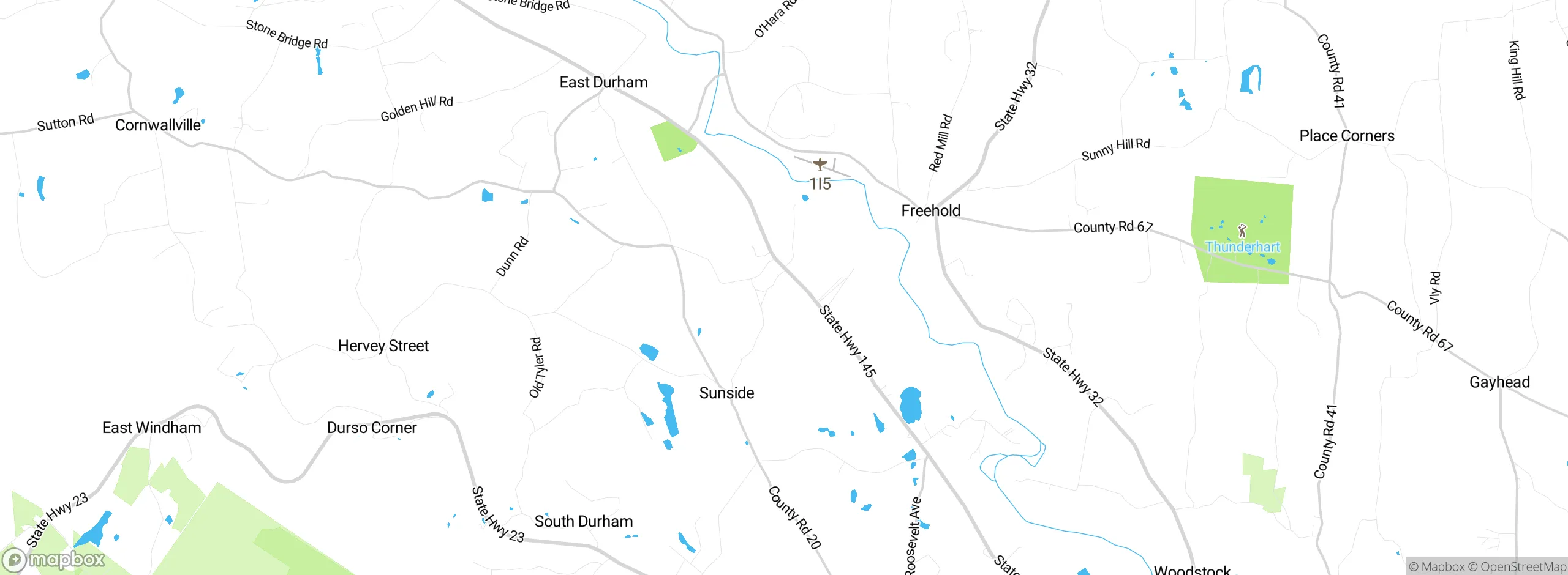 Map showing approximate location