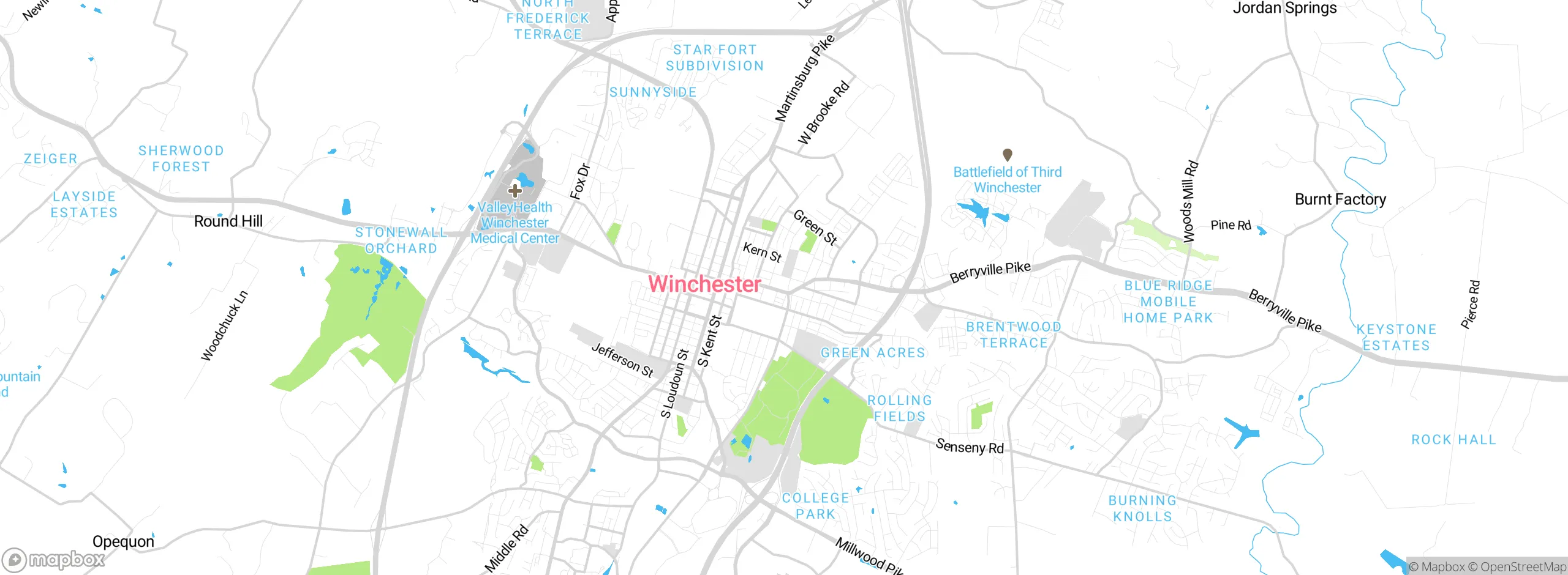 Map showing approximate location