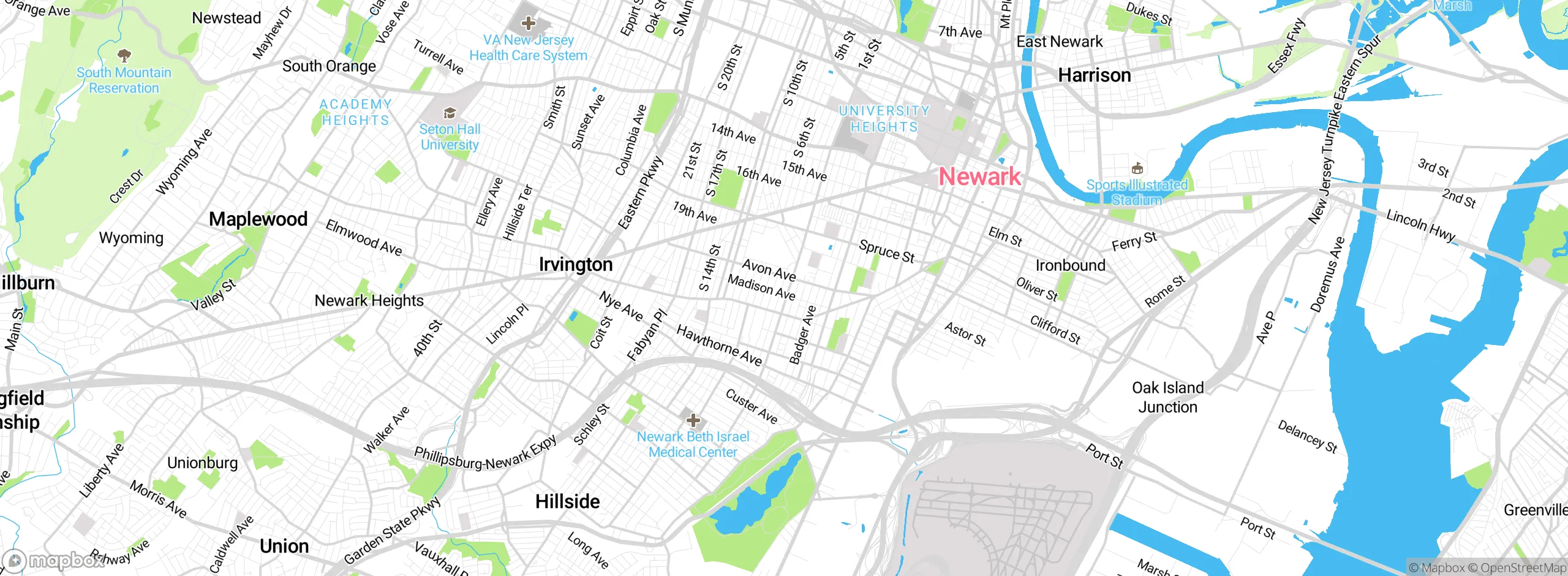 Map showing approximate location