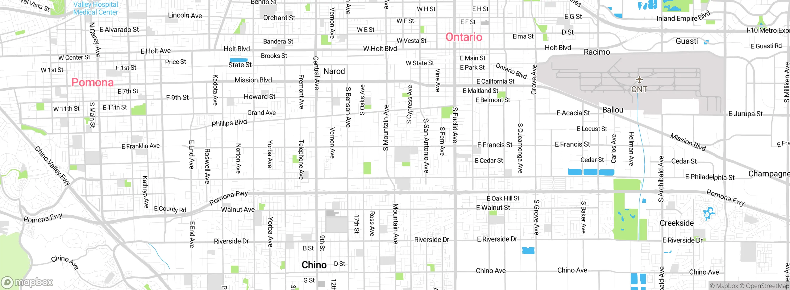 Map showing approximate location