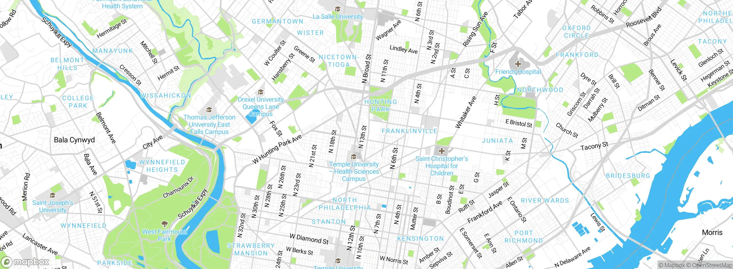 Map showing approximate location