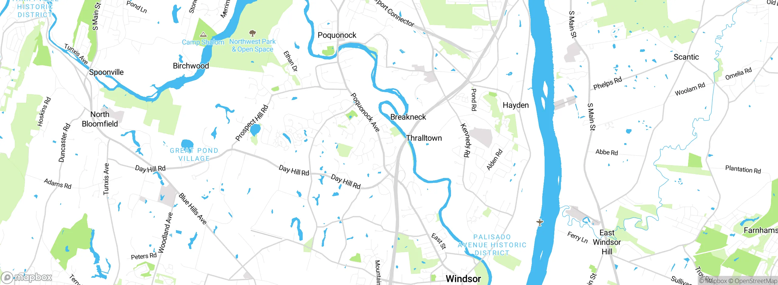 Map showing approximate location