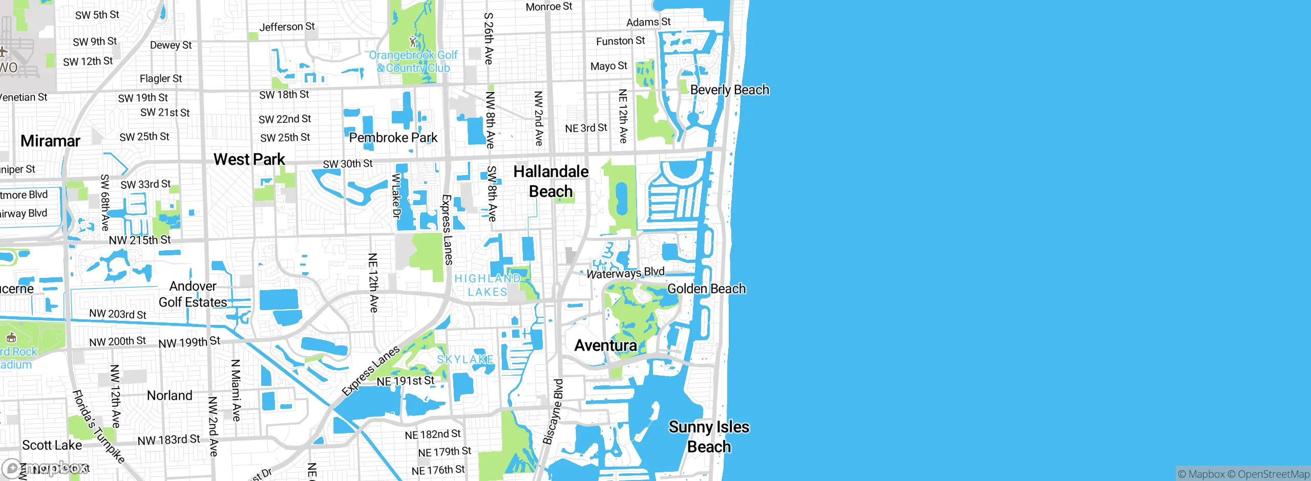 Map showing approximate location