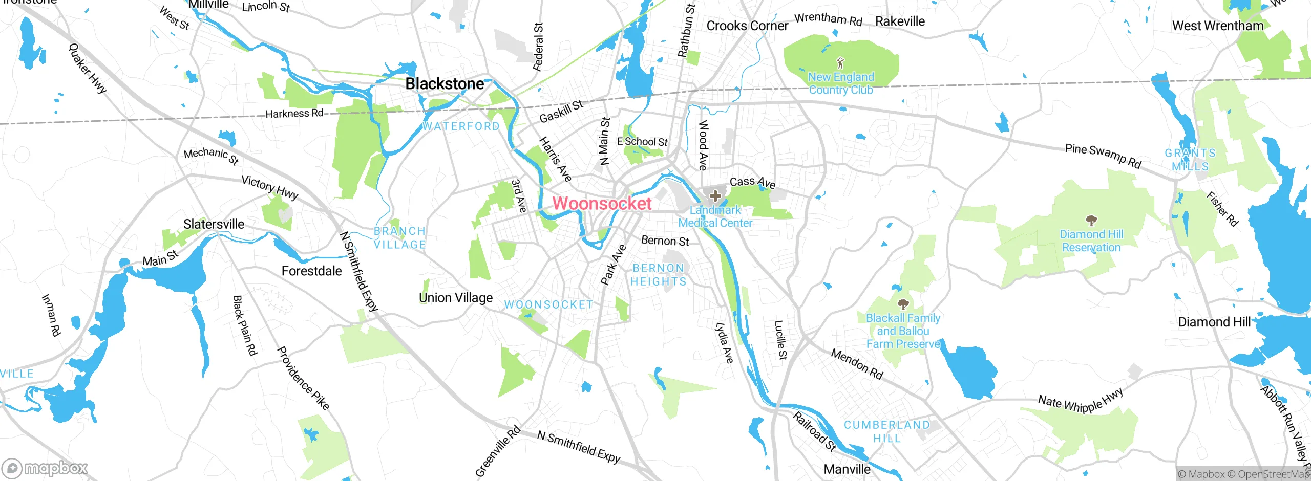 Map showing approximate location