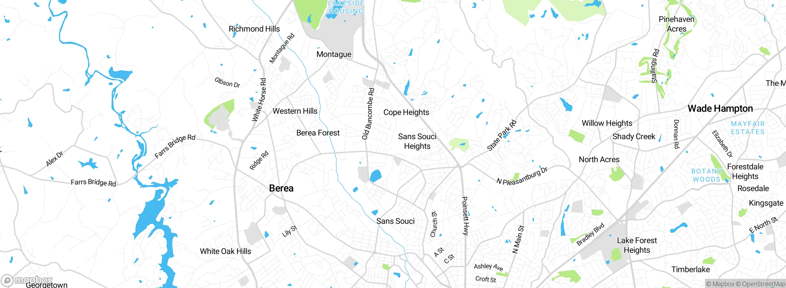 Map showing approximate location