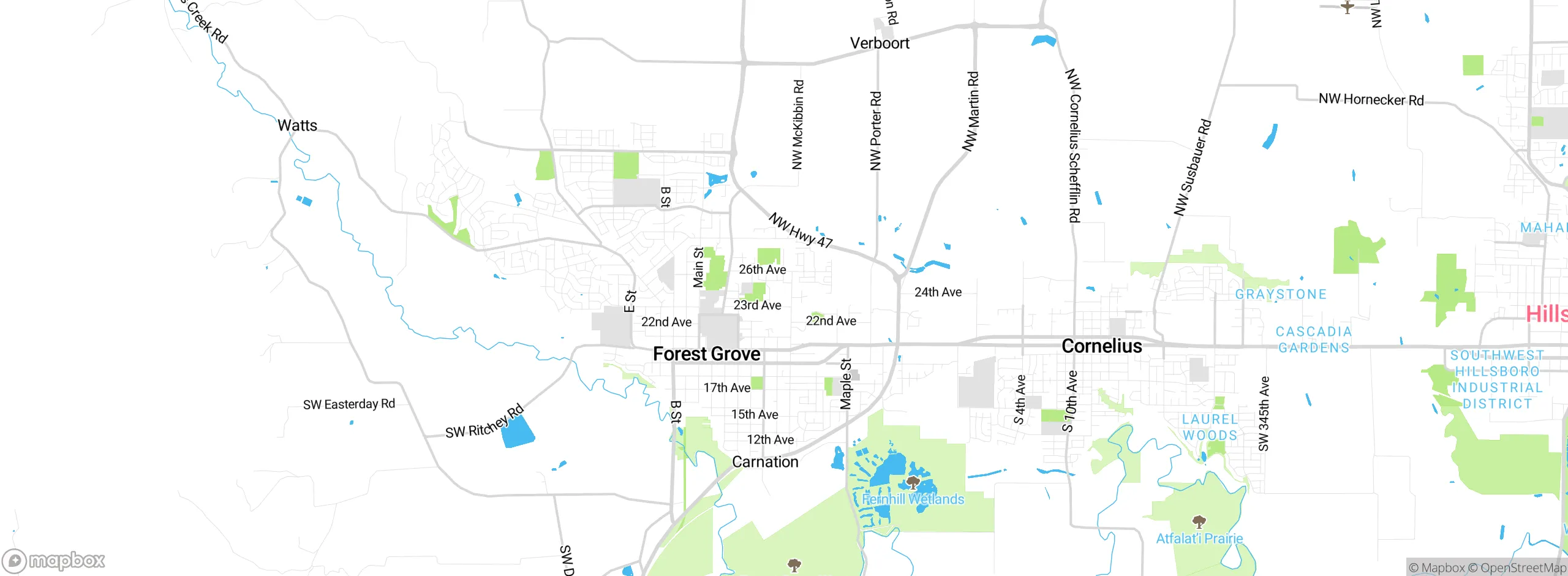 Map showing approximate location