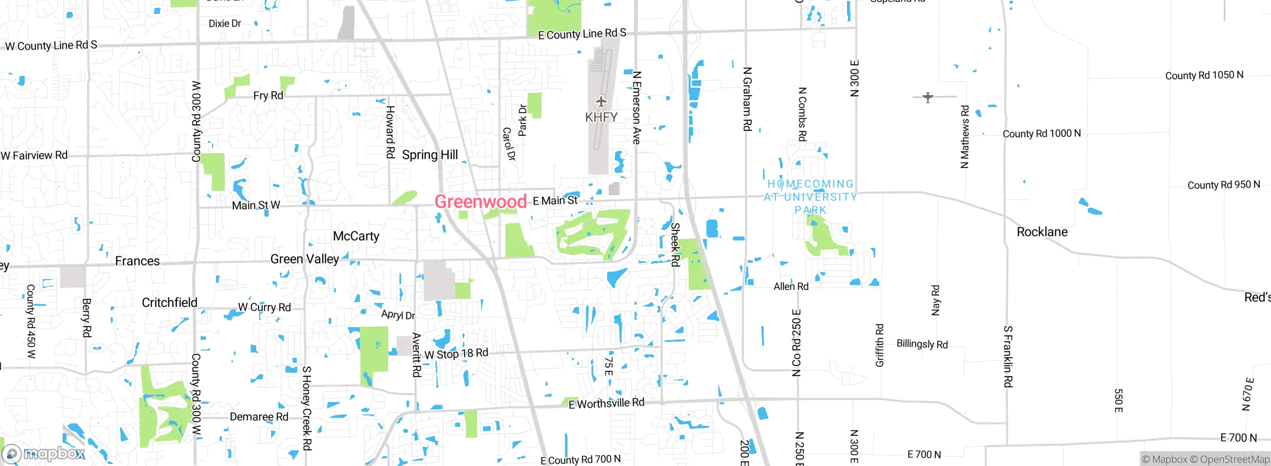 Map showing approximate location