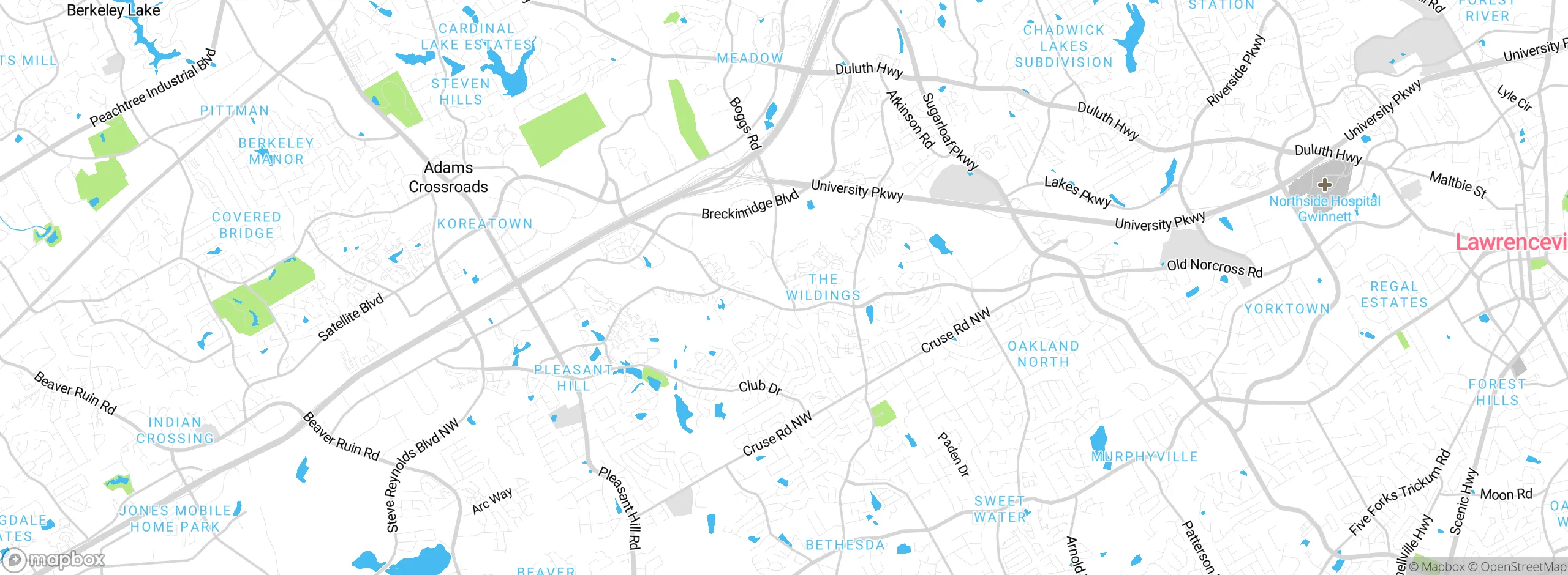 Map showing approximate location