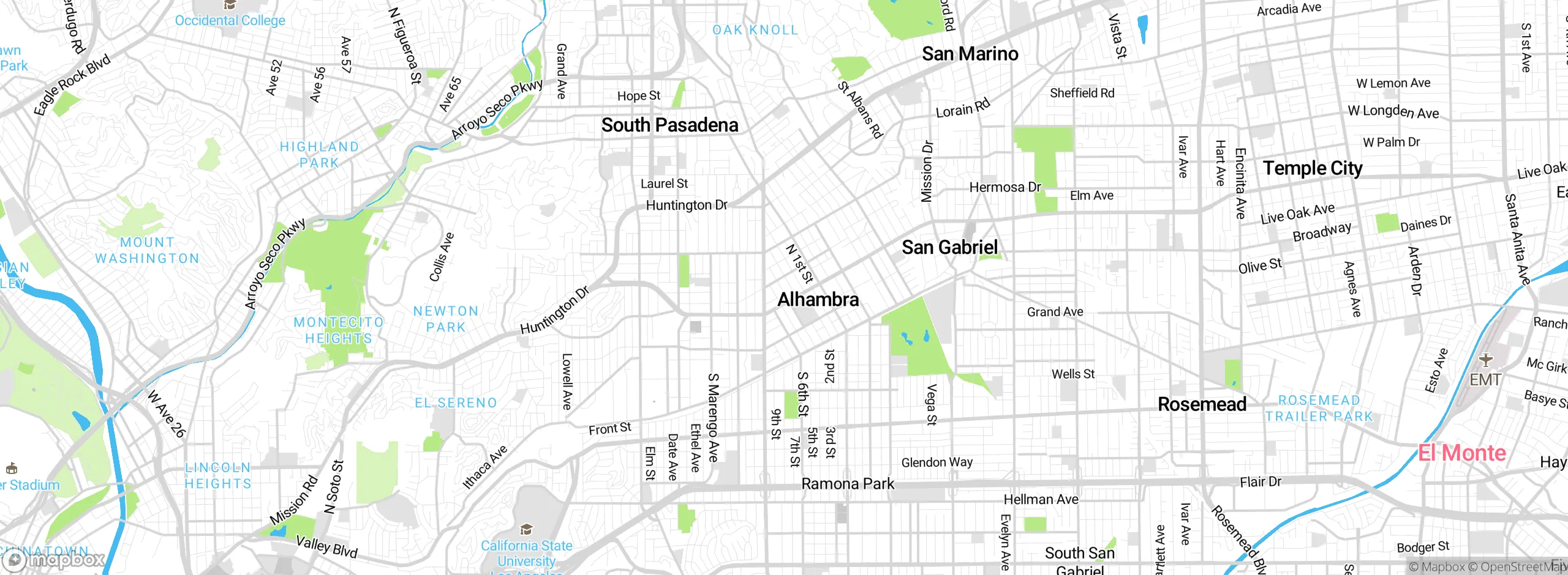 Map showing approximate location