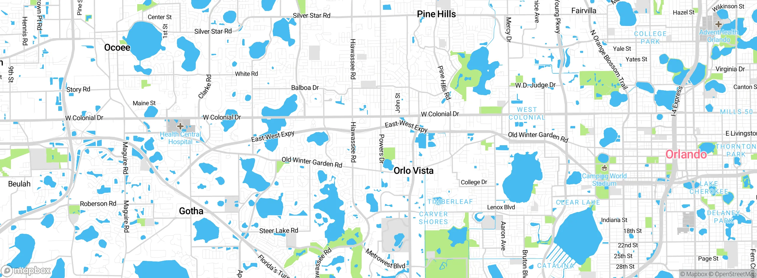 Map showing approximate location