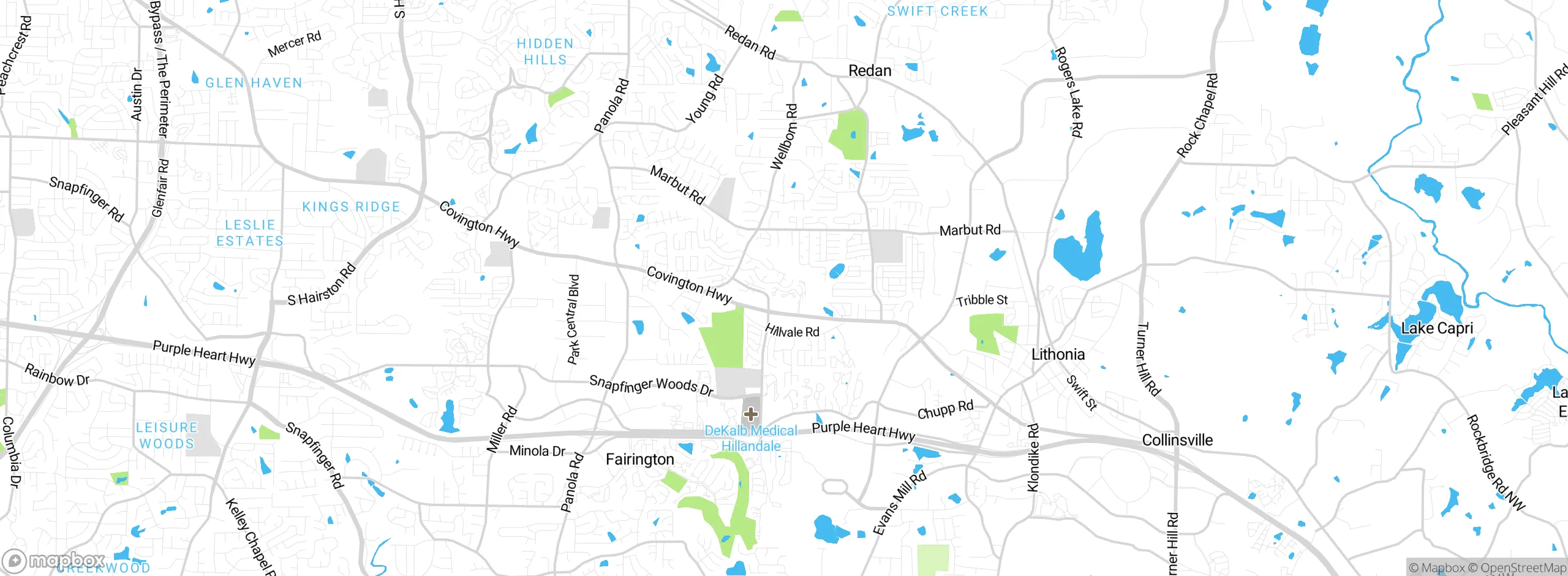 Map showing approximate location