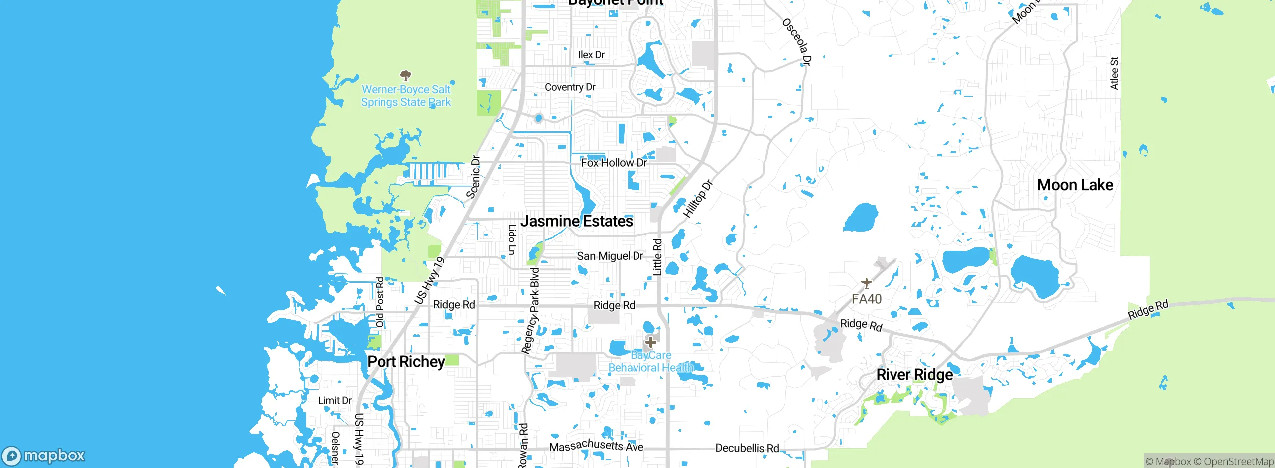Map showing approximate location