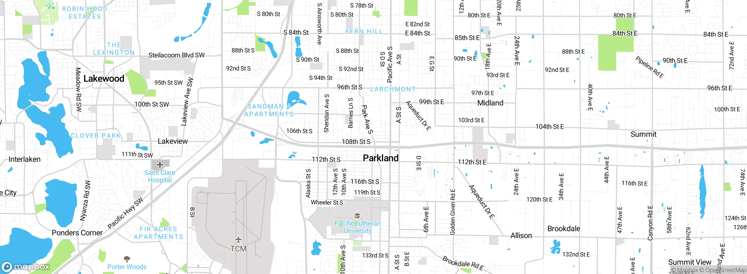 Map showing approximate location