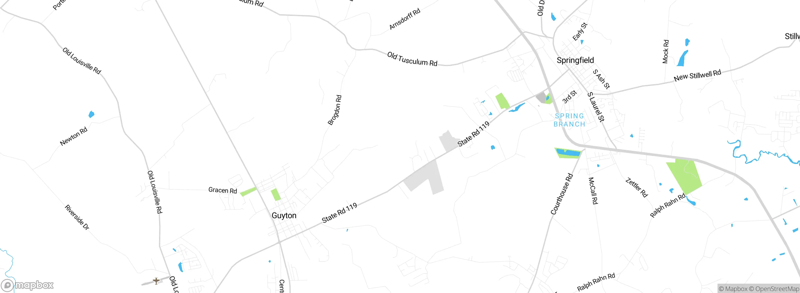 Map showing approximate location