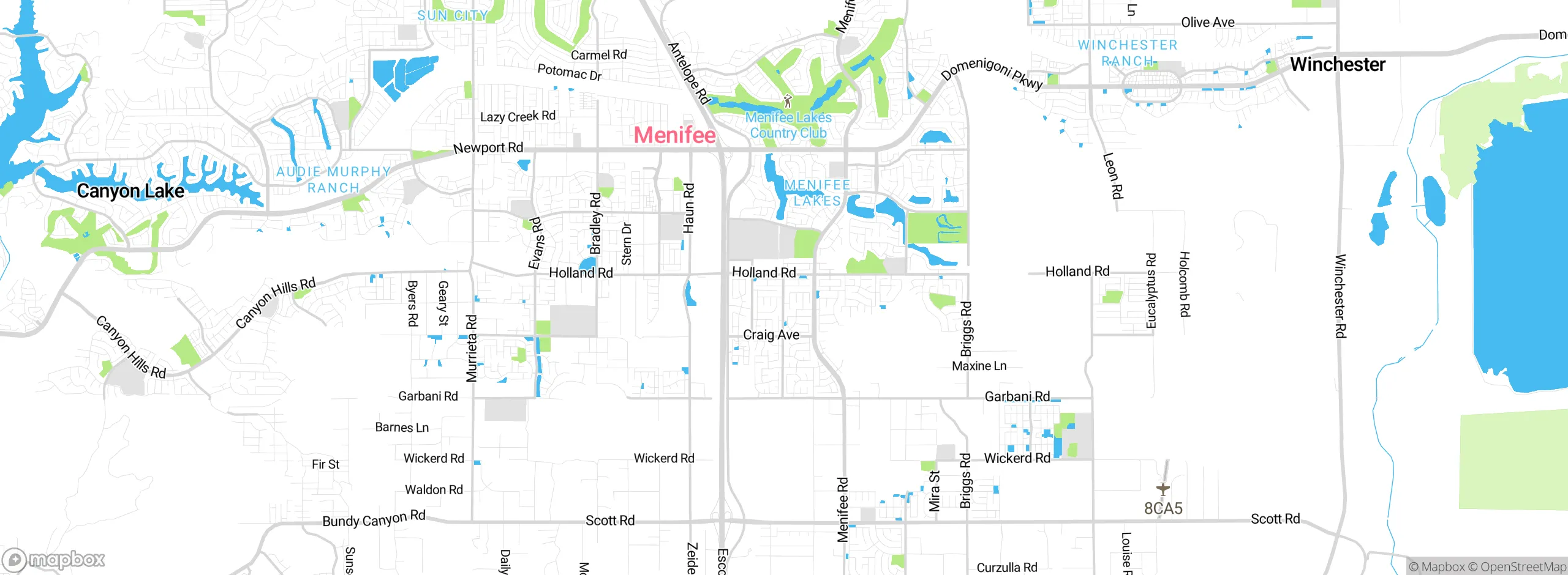 Map showing approximate location