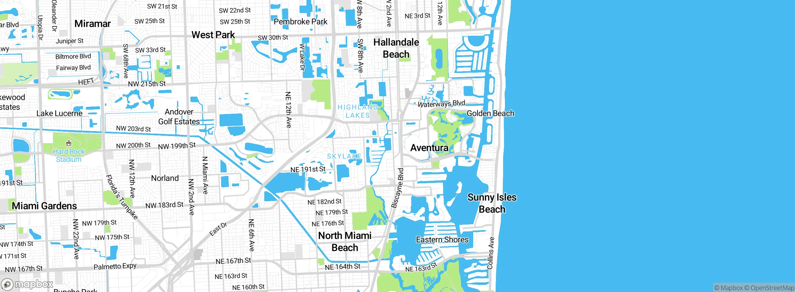 Map showing approximate location