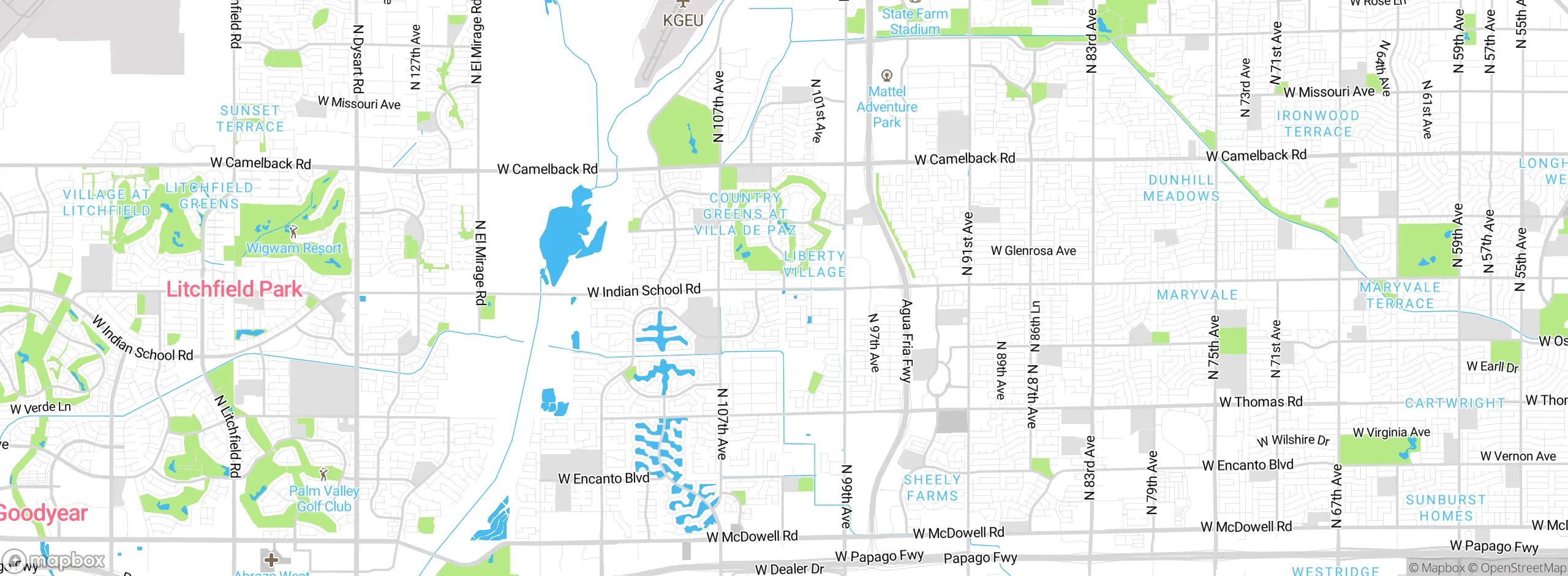 Map showing approximate location