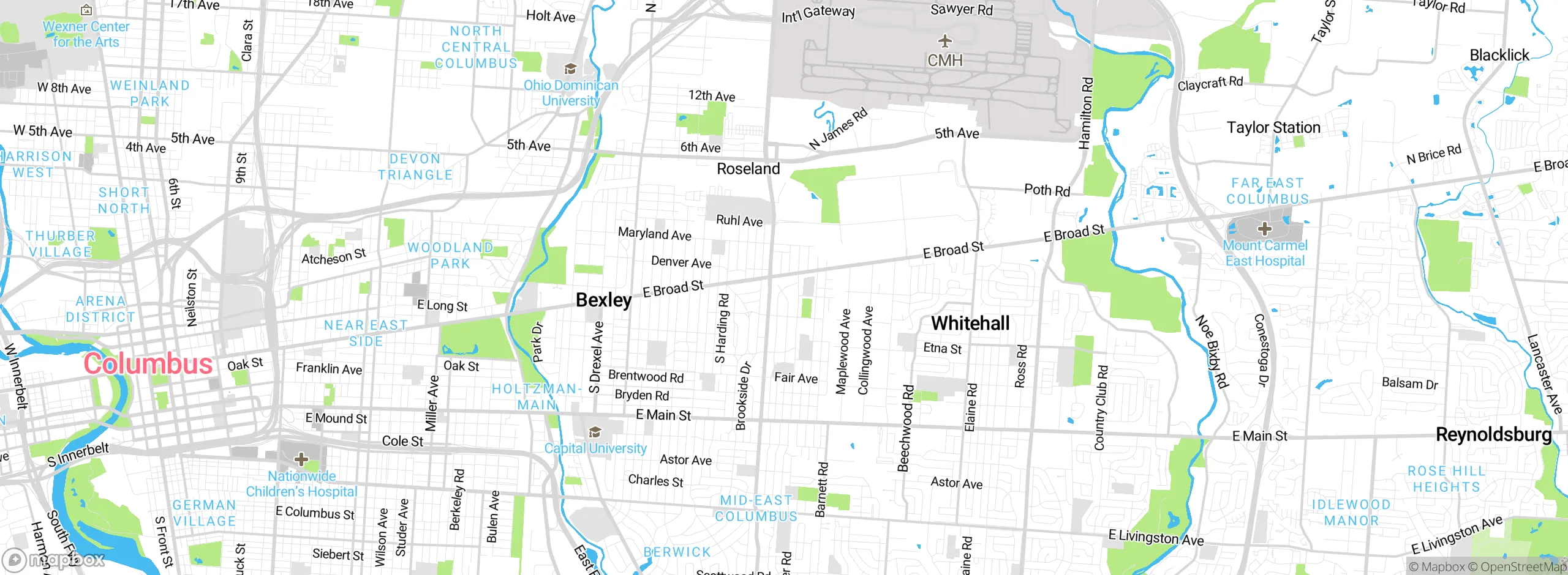 Map showing approximate location