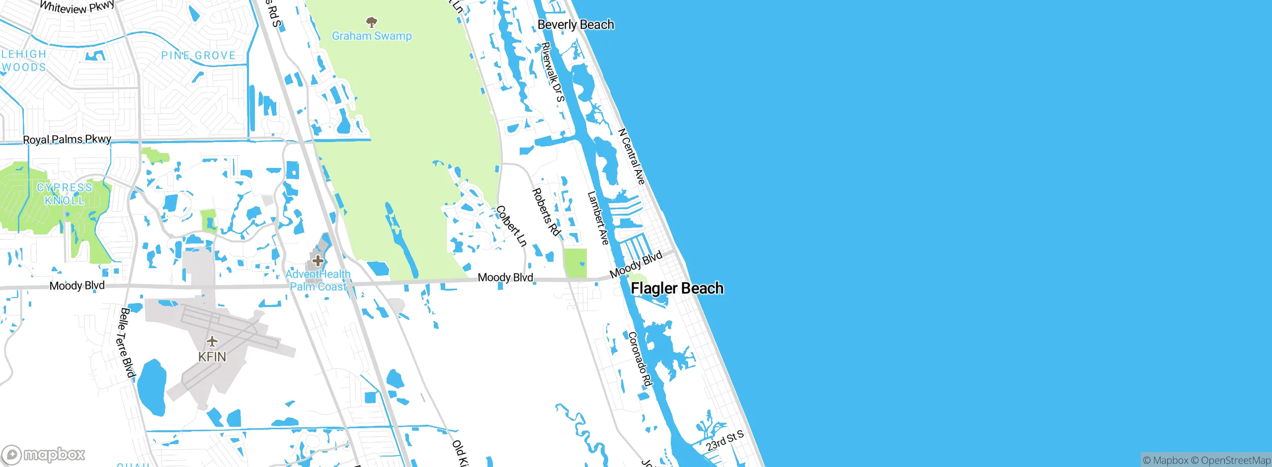 Map showing approximate location