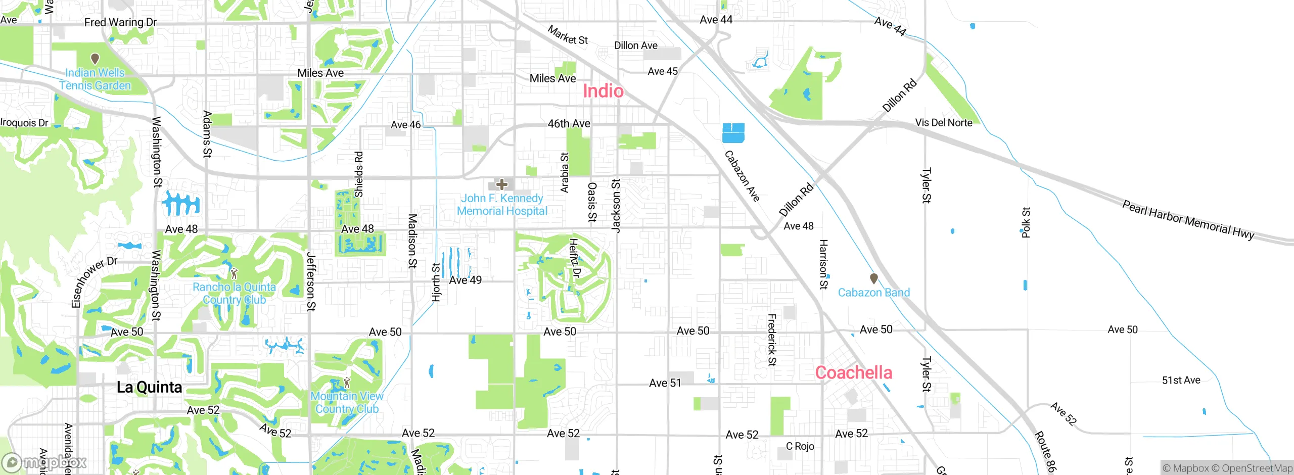 Map showing approximate location