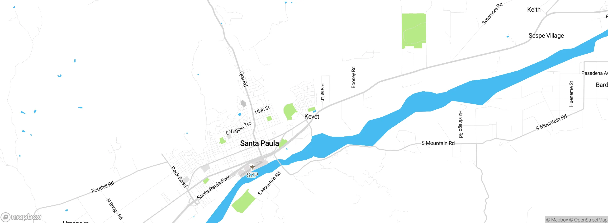 Map showing approximate location