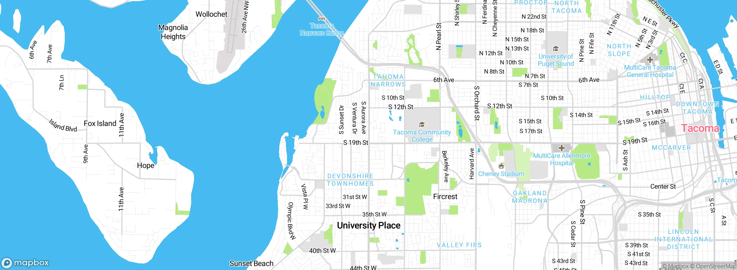 Map showing approximate location