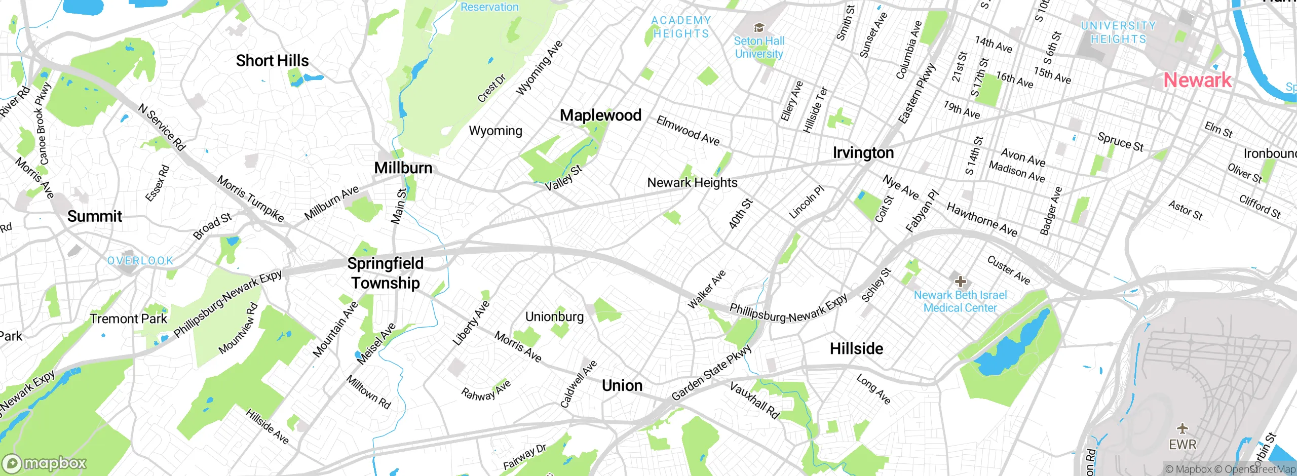 Map showing approximate location