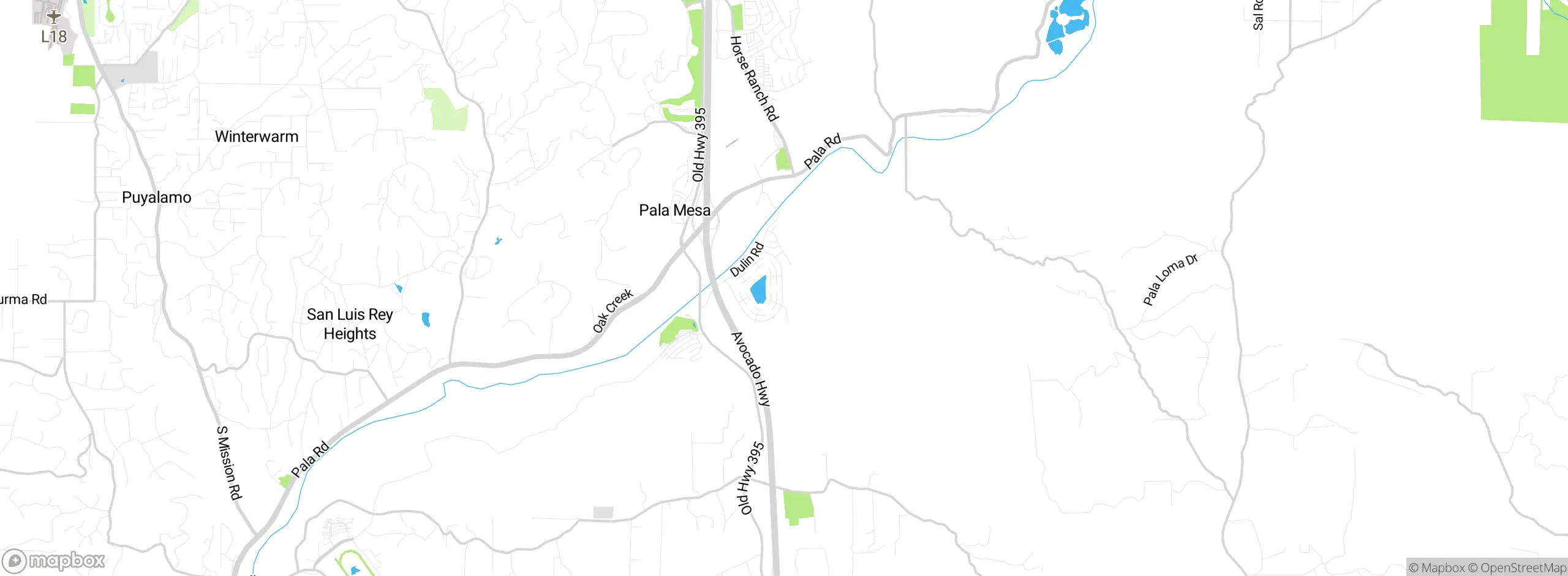 Map showing approximate location