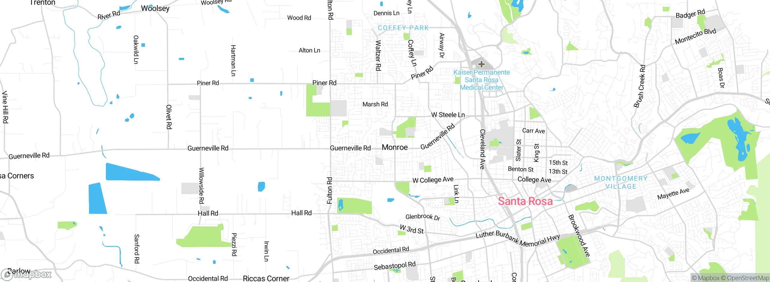 Map showing approximate location