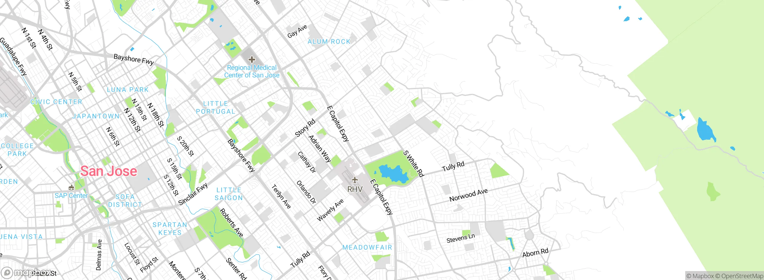 Map showing approximate location