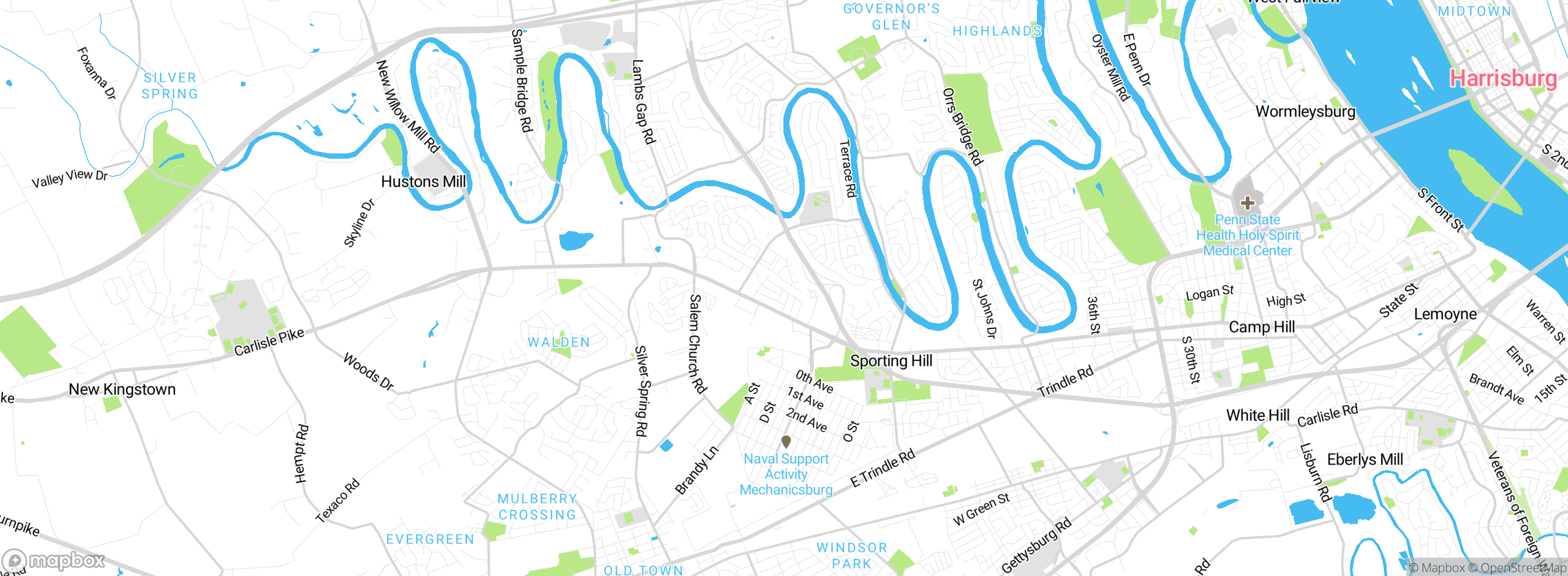 Map showing approximate location