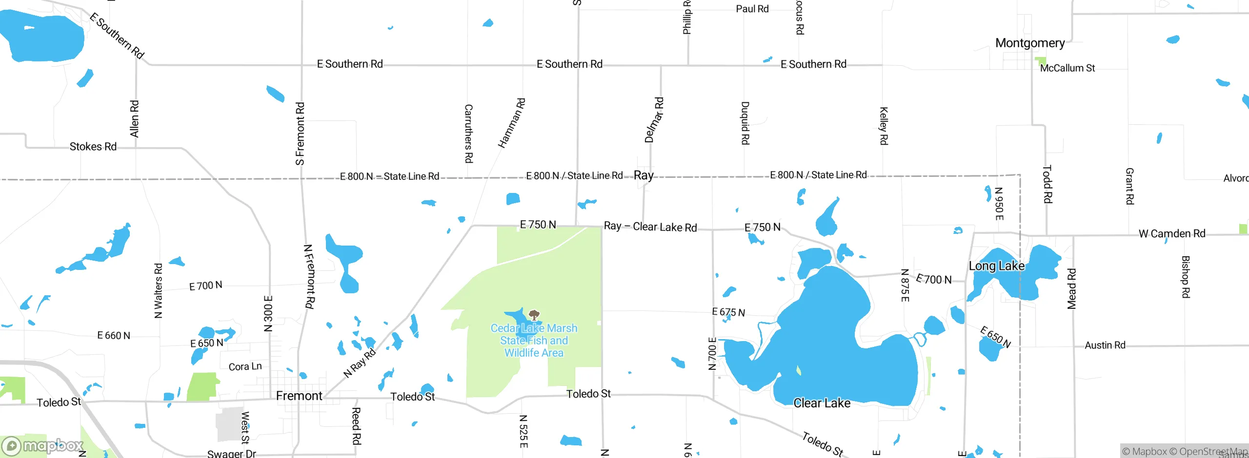 Map showing approximate location