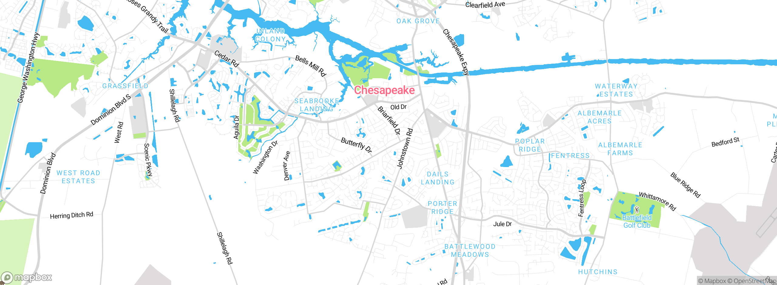 Map showing approximate location