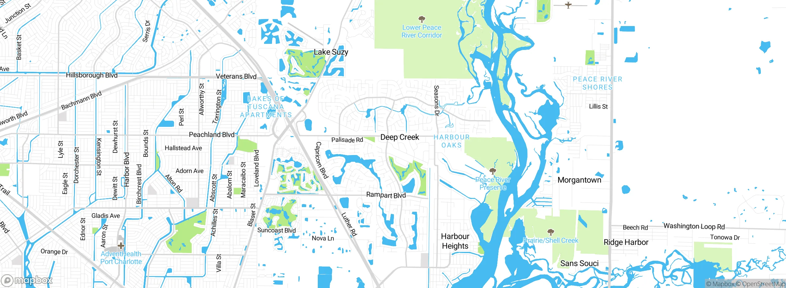 Map showing approximate location