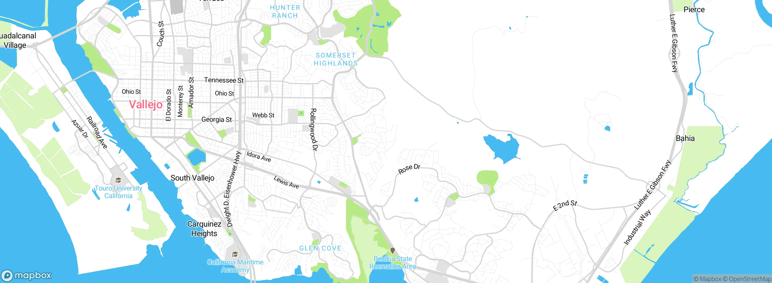 Map showing approximate location