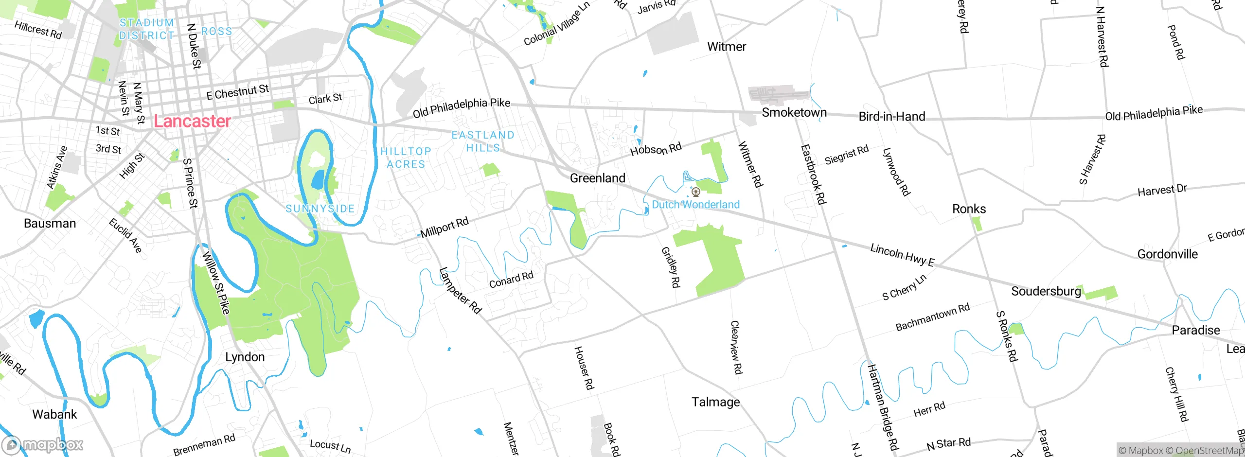Map showing approximate location