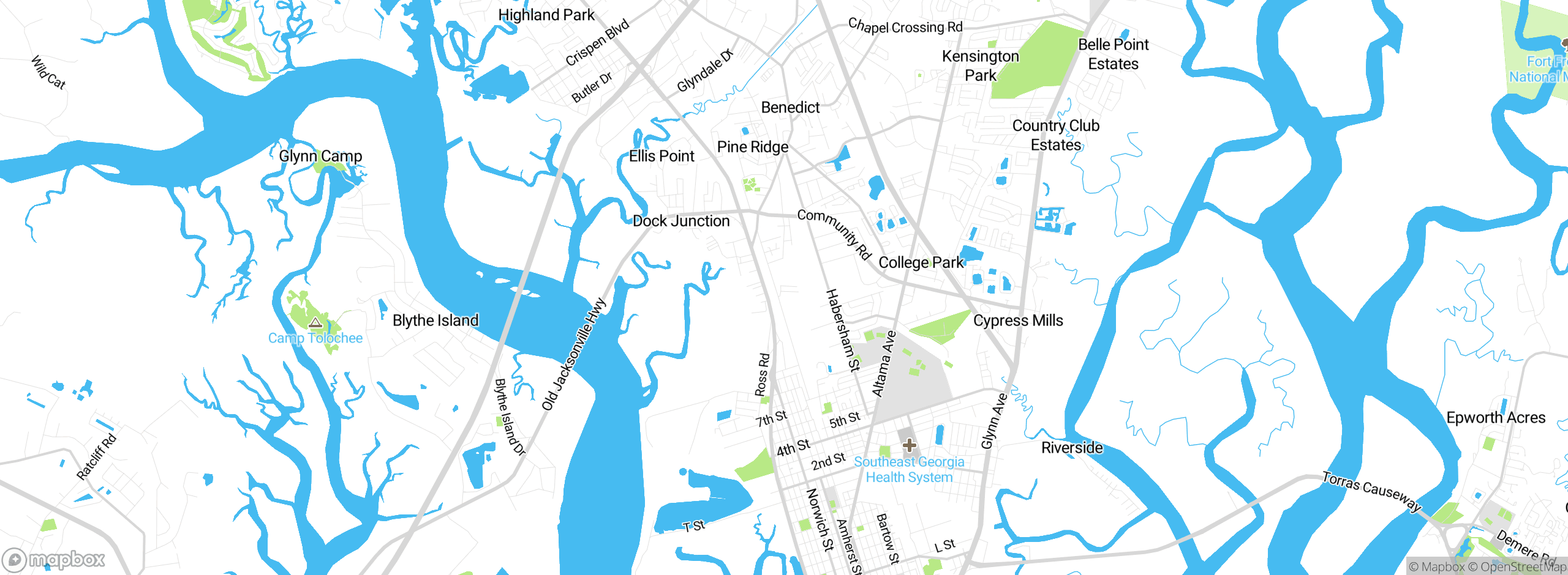 Map showing approximate location