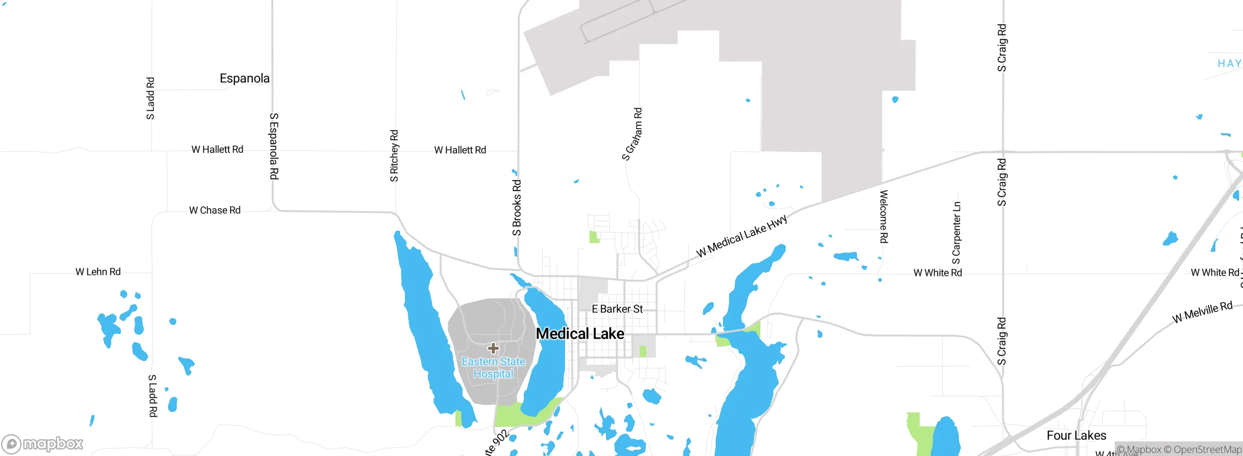 Map showing approximate location