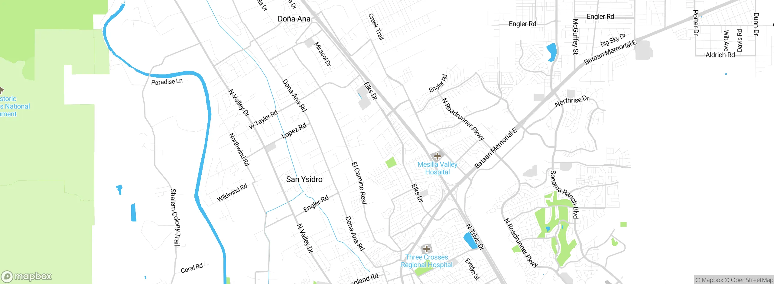 Map showing approximate location