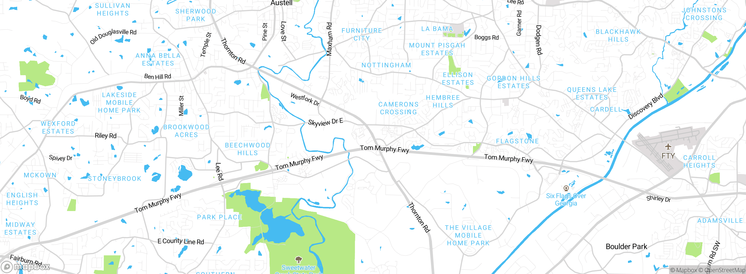 Map showing approximate location